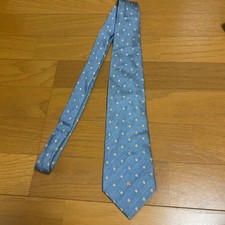 BURBERRY silk tie blue diamond pattern