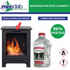 Bioetanolo Liquido 2LT Origine Vegetale 96% Stufe e Caminetti - Domestix