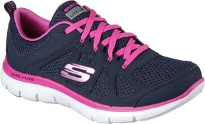 skechers flex appeal navy pink