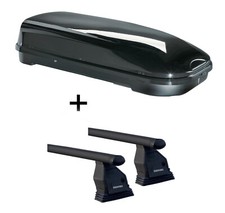 Dachbox VDPFL580L +Dachtr&auml;ger Tema f&uuml;r f&uuml;r Mercedes B-Klasse W245 05-11 Stahl