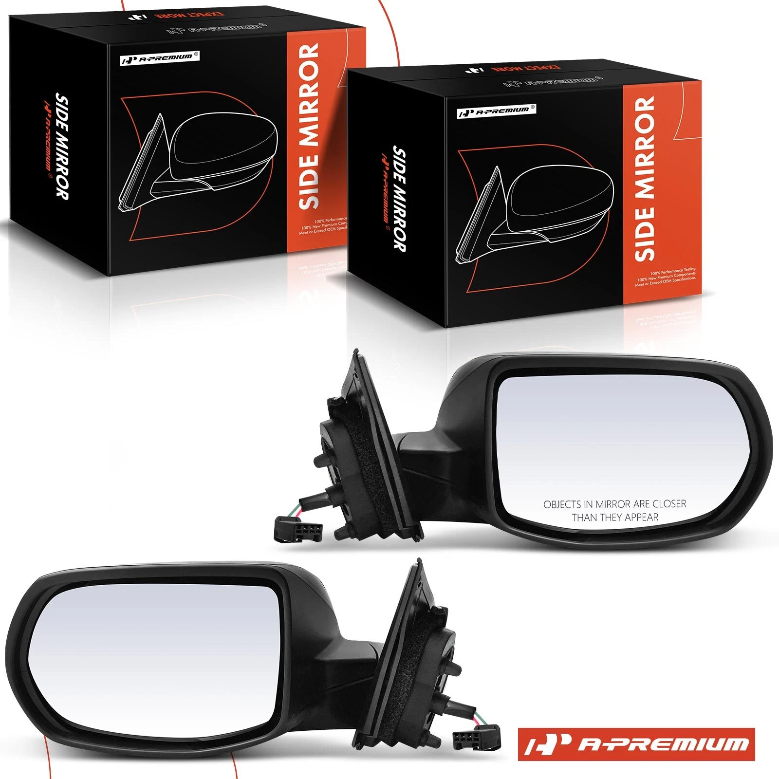 A-Premium Pair Power Mirror with Manual Folding for Honda HR-V LX 2016-2022 L4