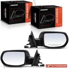 A-Premium 2x Black Smooth Mirror LH & RH Side for Honda HR-V LX 2016 2017-2022