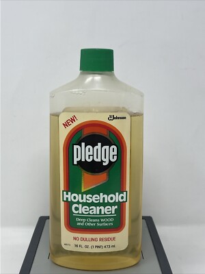 Vintage Pledge Household CLEANER 1991 for wood surface floor cabinet furniture