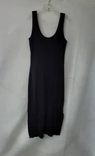 Worth Tank Sweater Dress Womens S Black Midi Minimalist Classic Capsule