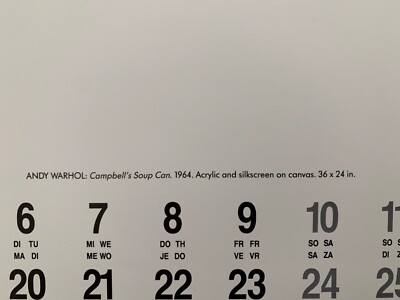 ANDY WARHOL, CAMPBELL'S SOUP CAN,1964, AUTHENTIC PRINT FROM 1991