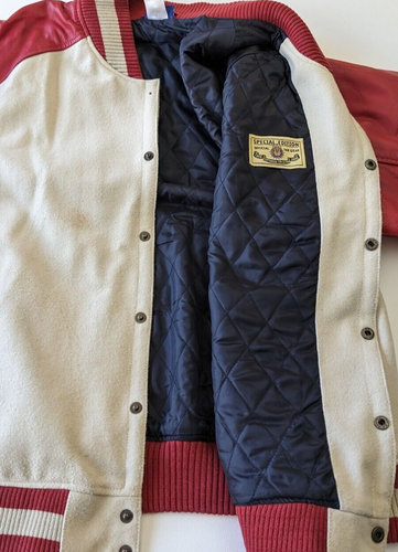 Vintage Reebok Chivas Lederjacke Herren Extra Large Vasity Jacket Soccer Club - Bild 10 von 16