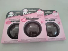 Hollywood Fashion Secrets Silicone CoverUps Dark Shade 1 Pair With Case Lot of 3