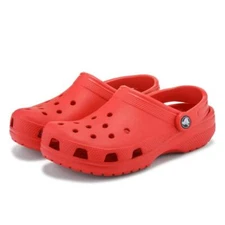 Crocs Classic Clog Red Unisex Adult Slip-On Ultra Light Water-Friendly