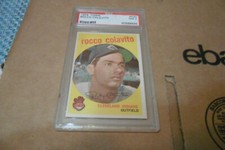 VINTAGE 1959 TOPPS BASEBALL PSA 7 #420 ROCCO COLAVITO,  #0 0 0 126