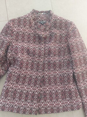 MORE& MORE excl.Blazer /Jacke Gr.36  bordeauxfarben. weinrot Muster,wneu