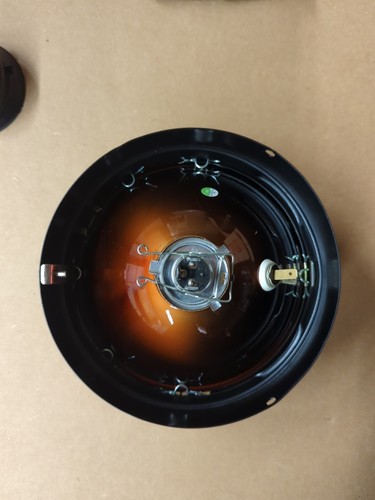 Royal Enfield Classic 350/500 OEM Black Bezel Headlight Assembly- 1040735/B - Picture 7 of 8