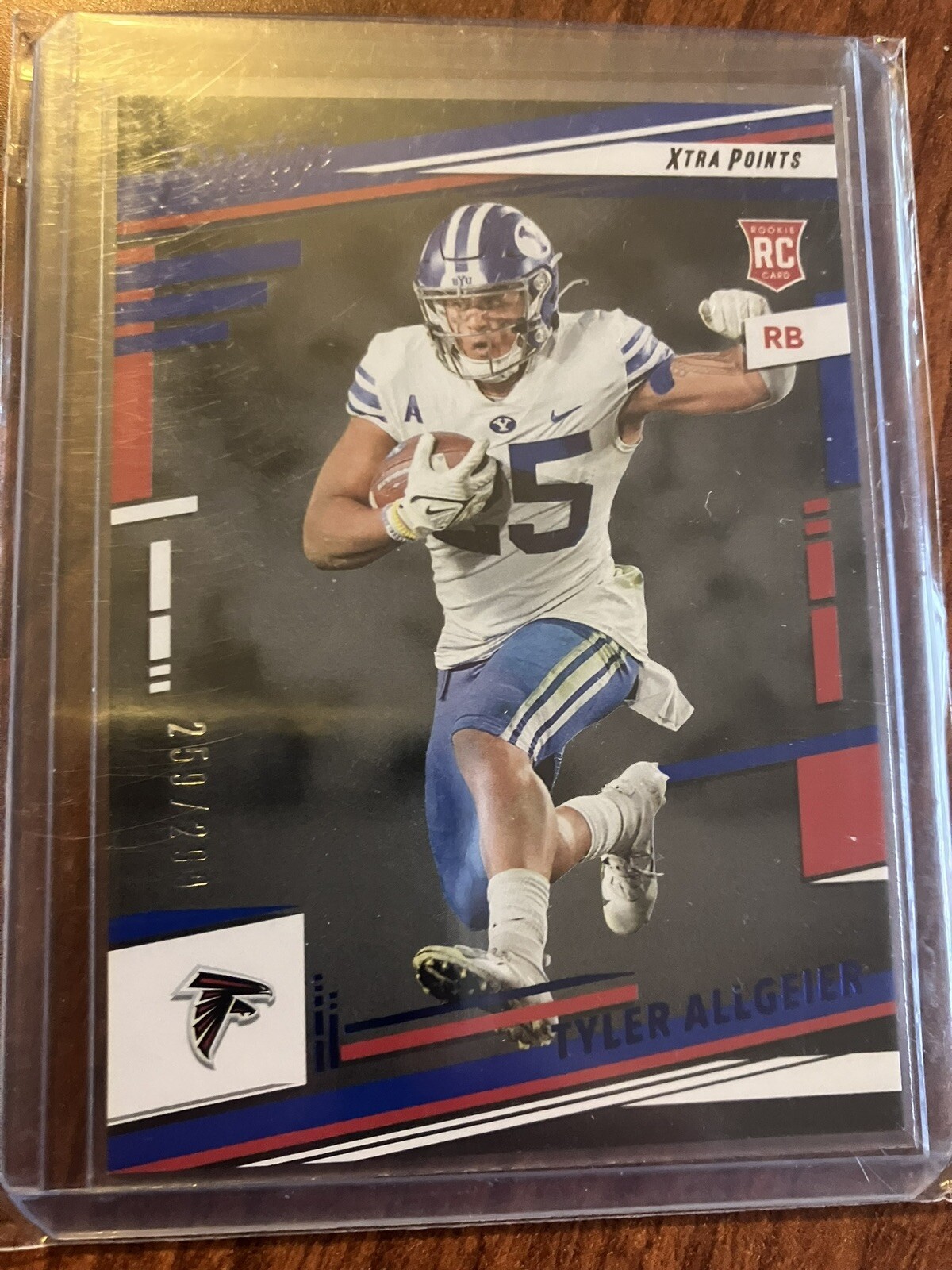 2022 Panini Prestige Rookies Xtra Points Blue /299 Tyler Allgeier #357 Rookie RC