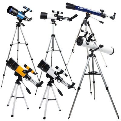 Professional Astronomical Telescope w/ High Tripod Moon Lunar Mirror HD Viewing