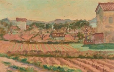 Rupert Bunny The Farmhouse 1924 Post-Impressionist Australian Landscape Print