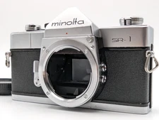 [N.MINT / Cleaned] Minolta New SR-1 SLR 35mm Film Camera Silver Body from Japan