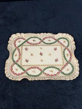 RARE Vintage Carl Thieme Dresden Hand-Painted Porcelain Dressing Table Tray