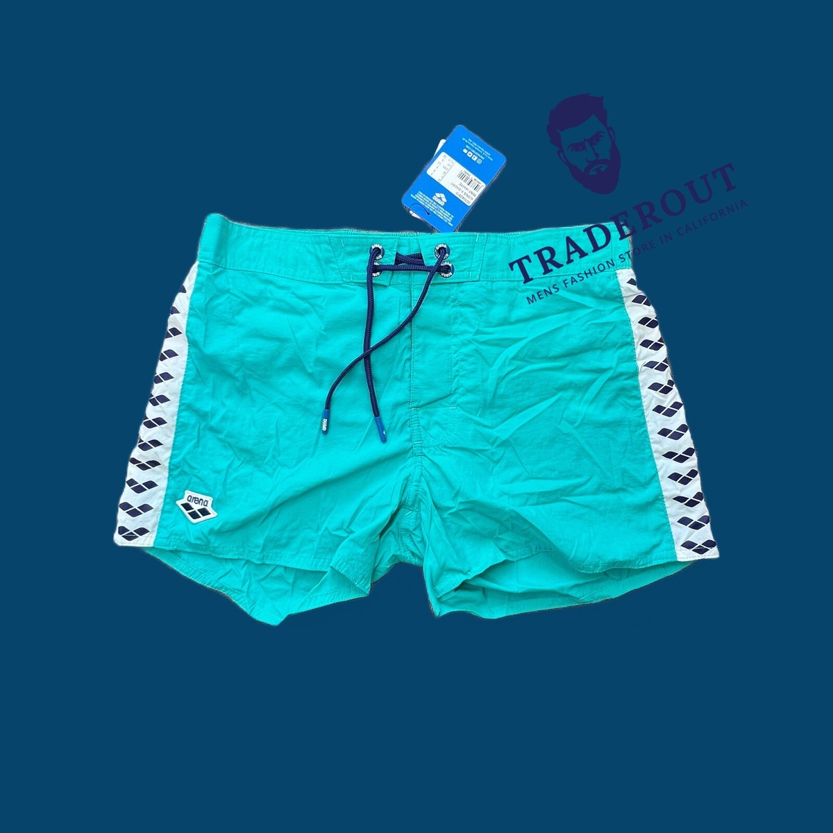 Arena men blue Icons X-short retro-look swim trunk swimwear