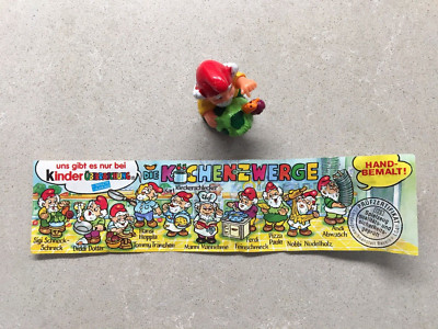 KINDER SURPRISE SIGI SCHNECK-SCHRECK COOKING KITCHEN GNOME GARDEN DWARF 1999