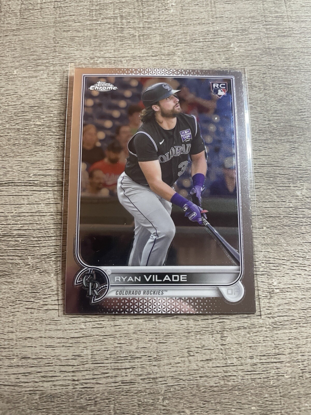 2022 Topps Chrome Ryan Vilade #85 RC Colorado Rockies