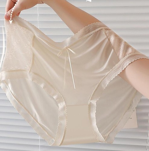 Women Soft High Waist Elasticity Briefs Panties No Trace Underpants 90-260Lbs - Picture 2 of 14