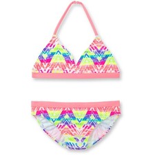 OP Girls Electric Rainbow Bikini 2 Piece Swimsuit X-Small 4-5 - NWT