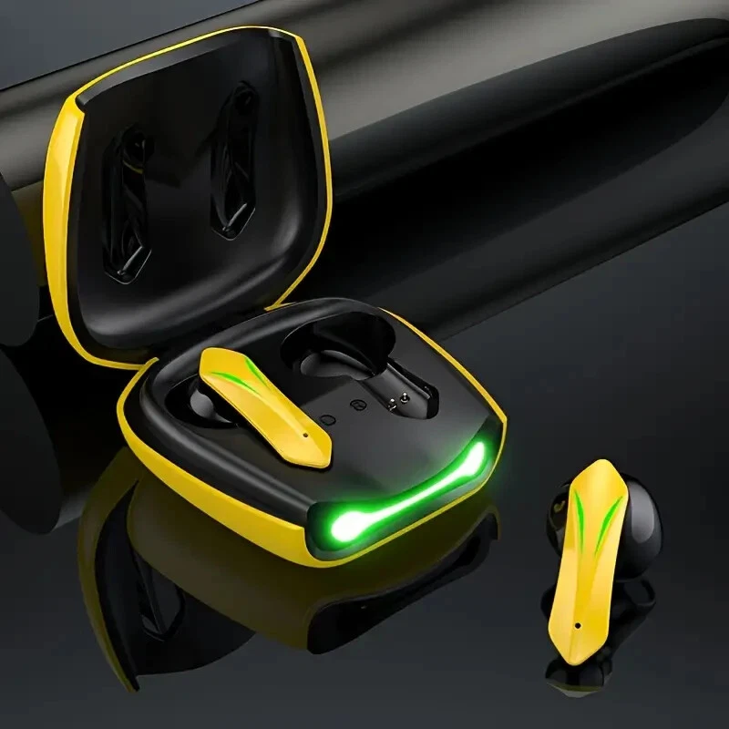 Cool Design Yellow Plastic In-Ear Wireless Gaming Headphones - Image 4 of 4