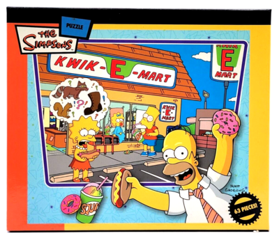 #ad #ad THE SIMPSONS 63 PIECE PUZZLE DINNER WITH DAD *SEALED* MEGA $14.87