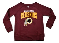 NFL Team Apparel Womens Washington Redskins Crew Neck Sweatshirt New XS-2XL