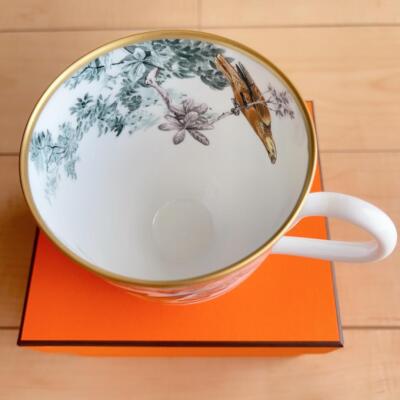 Hermes Soup Mug Cup Carnets d'Equateur Tableware Animal Bird Tea