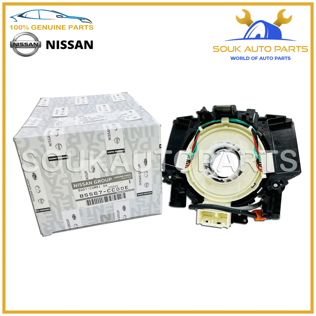 Nissan OEM Airbag Air Bag-clockspring Clock Spring B5567CC00E for