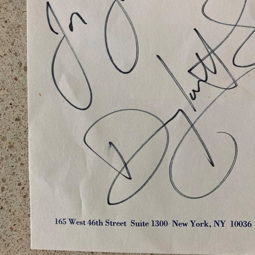 Papel BCEFA firmado/inscrito Douglas Sills 4x5 Broadway The Scarlet Pimpineel - Imagen 2 de 2