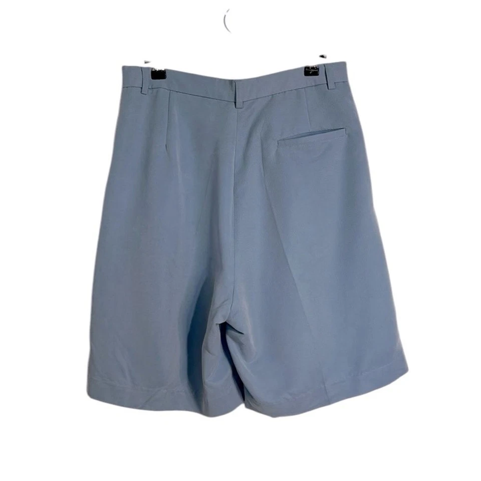 Pantalones Cortos Informales de Golf Cutter & Buck Azul Claro Plisados Talla 10 Foto 3 de 4