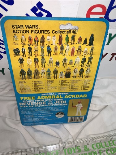 Figura de acción Star Wars ESB Cloud Car Pilot 48 espalda 1982 Kenner No. 69630 NRFP - Imagen 12 de 12