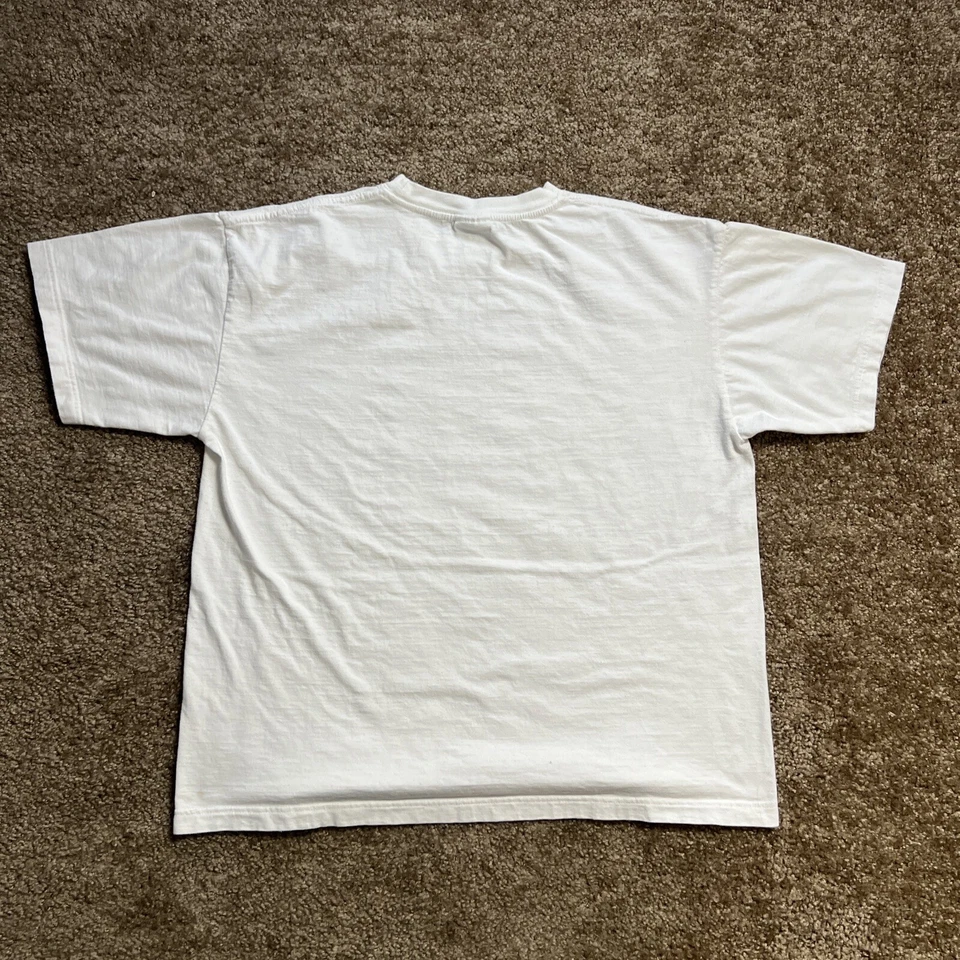 Camiseta Vintage Weed Marihuana Adulto Talla XL Blanca Manga Corta Dank Wanted Foto 2 de 4