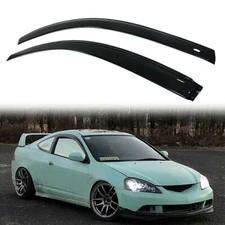 For 2002-2006 Acura RSX Coupe JDM Style Window Visors Sun Rain Guards Deflector