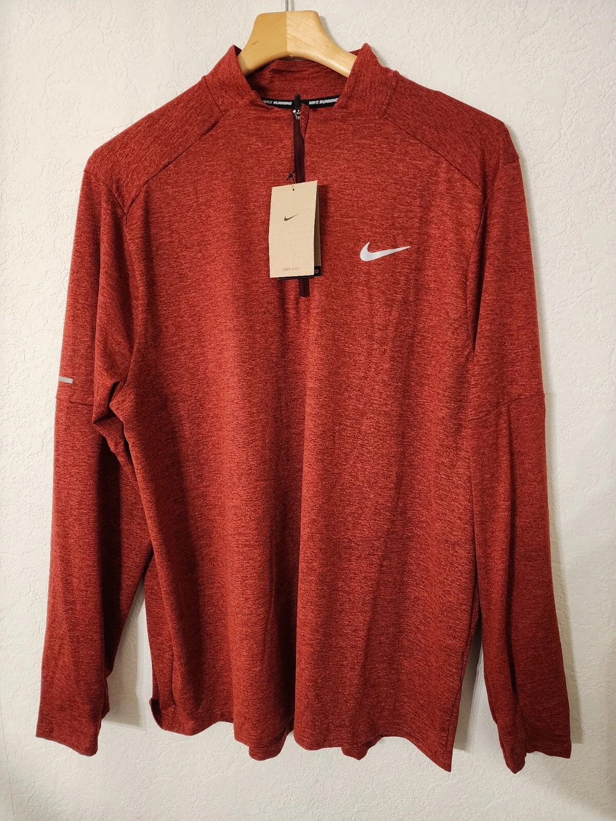 Nike Element Dri Fit Size XL Men's Long Sleeve Top Dark Beetroot DD4756-638