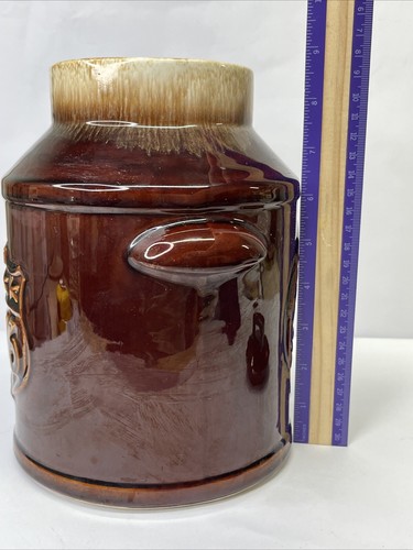 McCoy Pottery Brown Drip Glaze Bicentennial 1776-1976 Cookie Jar 7019 USA *READ - Picture 8 of 12