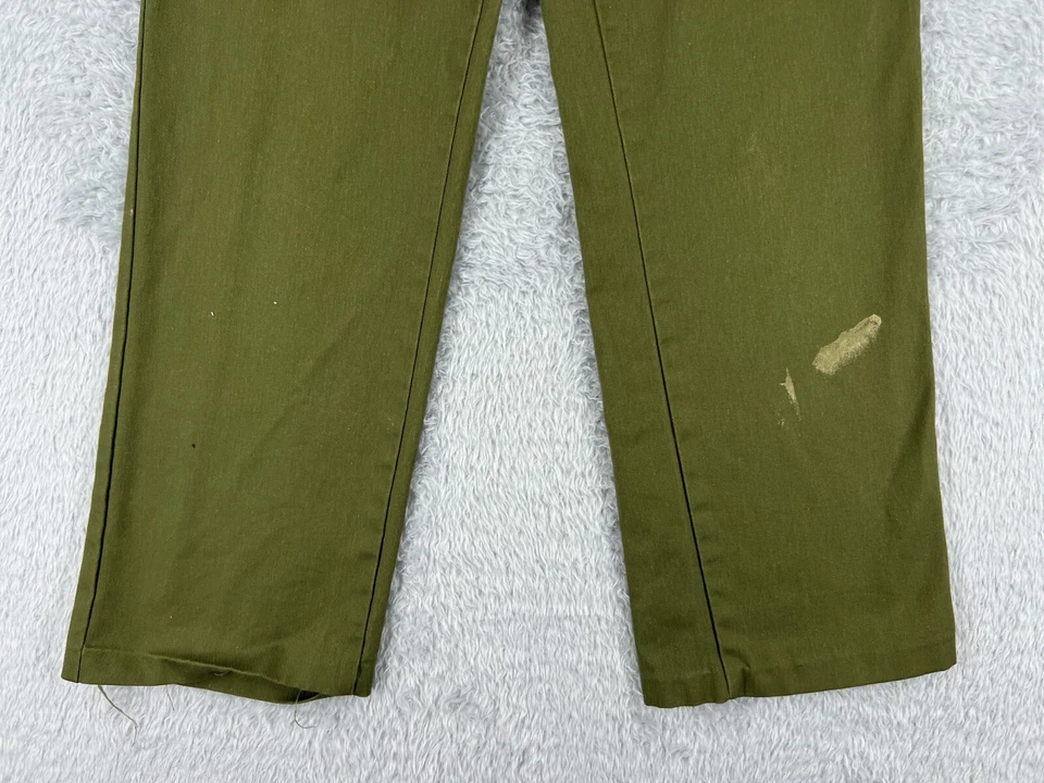 VINTAGE Boy Scouts Pants Adult 40 Green Official Uniform Twill Cargo 40x26 READ - Image 2 of 4