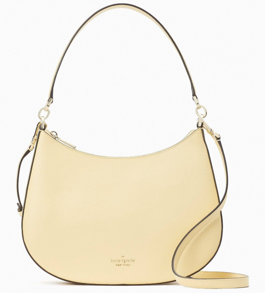 Kate Spade Kristi Butter Yellow Leather Shoulder Hobo Bag Kate Spade Kristi Butter Yellow Leather Shoulder Hobo Bag