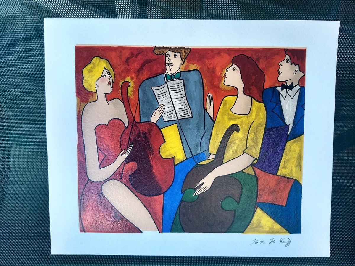Linda Le Kinff ( Double 1998 ) Serigraph Limited Edition 13