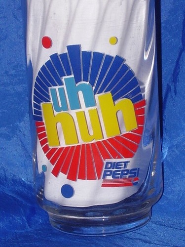 You Got The Right One Baby DIET PEPSI Uh Huh Ray Charles 12oz Soda Glass - Picture 2 of 3