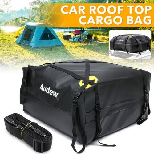 Audew Rooftop Cargo Bag for Car, 600D Oxford Waterproof Car Rooftop Cargo - Bild 2 von 13