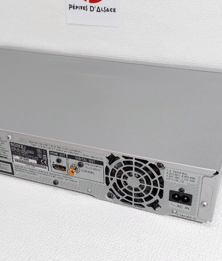 SONY RDRHX650 DVD Lecteur DVD HDMI Enregistreur Film Avec Disque Dur