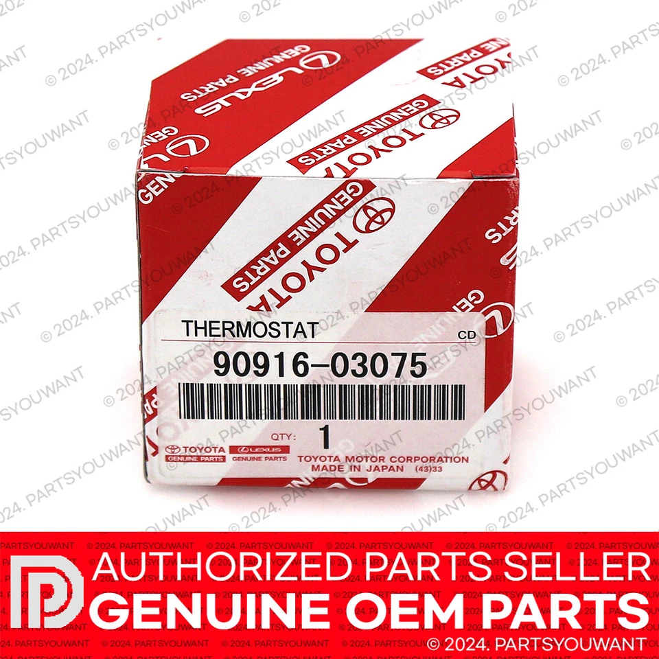 GENUINO Toyota Lexus OEM Motor Refrigerante Termostato 90916-03075 / 9091603075 NUEVO Foto 4 de 4