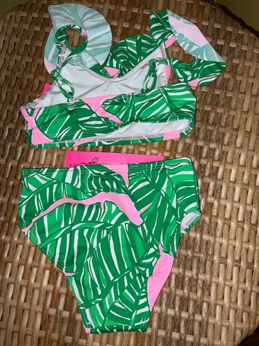 Lilly Pulitzer NWT UPF 50+ Girls Mini Kasme Bikini Let’s Go Bananas Size 2,3,4 - Picture 7 of 11
