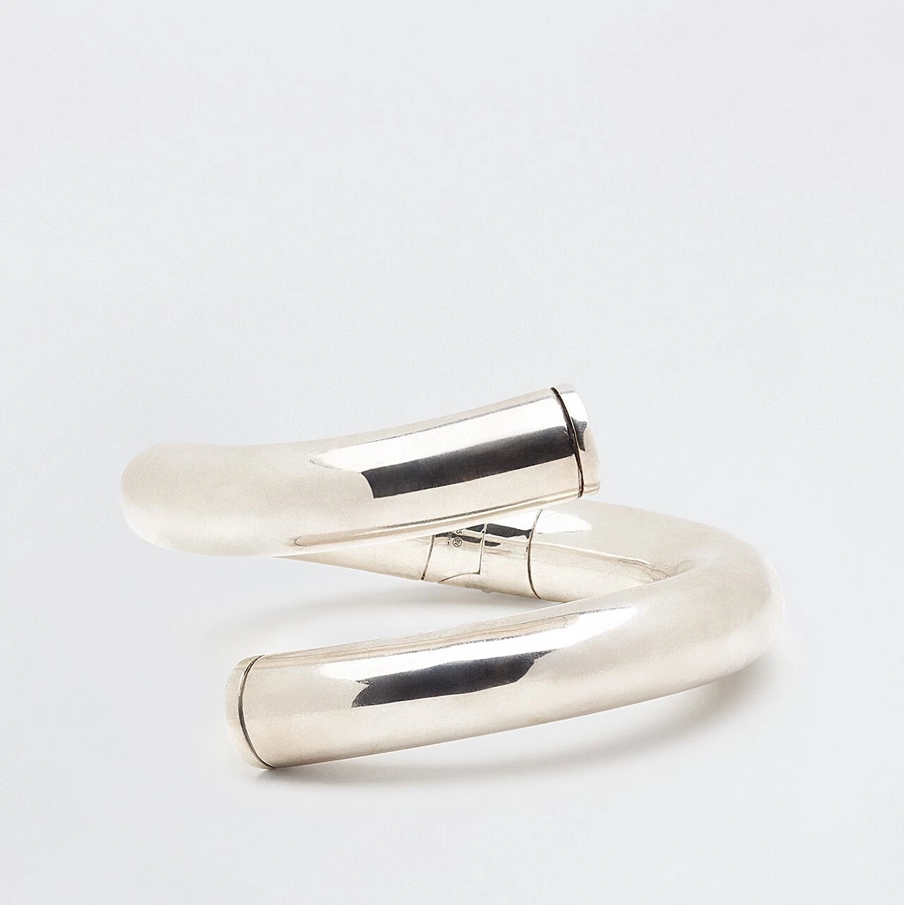 BOTTEGA VENETA Bracciale Polsino Cernierato in Argento Sterling