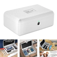Biometric Fingerprint Safe Box Cash Watch Phone Security Lock Pencil Case Box