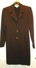 Fabulous St. John Dk Chocolate Santana Coat Sz 4
