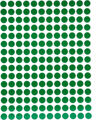 Dot Stickers ¼  Inch 8Mm (5/16) Color Coding Labels in Green - 2700