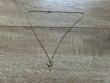 Vintage Disney 925 Sterling Silver Tinkerbell Peter Pan Necklace